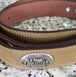 NWOT Ole Miss leather belt